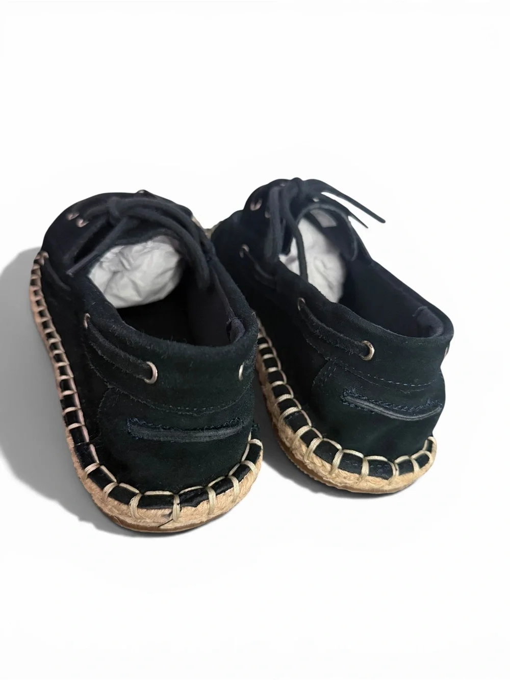 ZARA Boys’ Navy Blue Suede Espadrilles Coastal Minimalist | Size 2.5